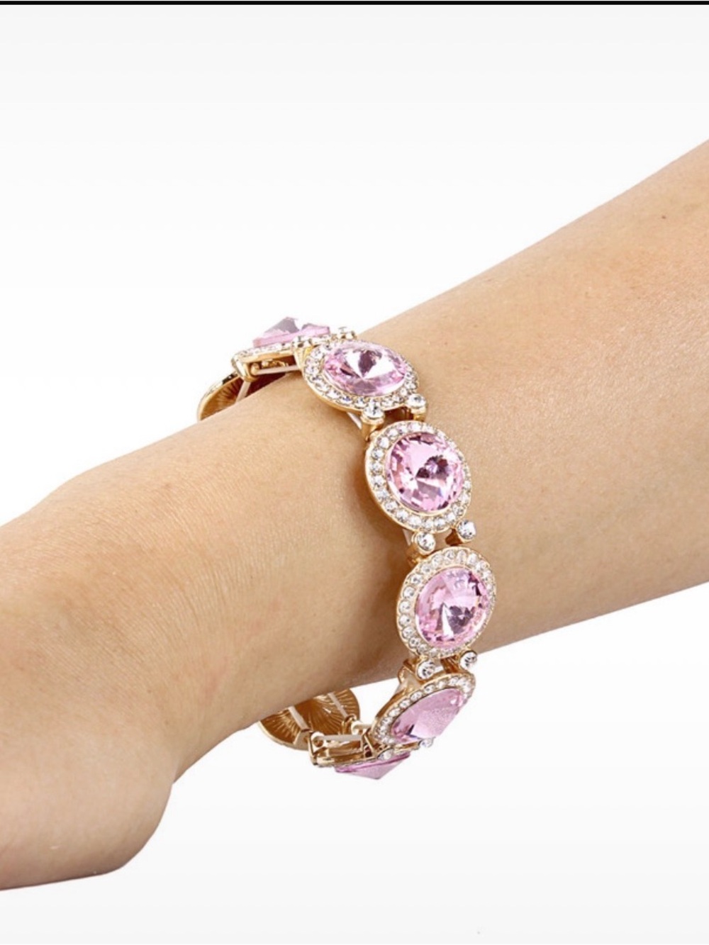 Gorgeous Pink And Gold Colored Bracelet New With Tags